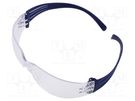 Safety spectacles; Lens: transparent; Classes: 1; SecureFit™ 100 3M