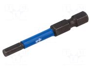 Screwdriver bit; Hex Plus key; 1/4"; Kind: impact; 5pcs. WERA