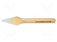 Crosscut chisel; Tipwidth: 4mm; L: 125mm; Plating: varnish RENNSTEIG