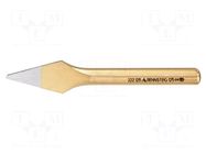 Crosscut chisel; Tipwidth: 4mm; L: 125mm RENNSTEIG