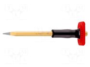 Pointed chisel; L: 250mm; with splash guard; Plating: varnish RENNSTEIG