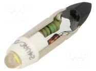 LED lamp; white warm; T5,5K; 24VDC; 24VAC; plastic; 3mm; -20÷60°C CML INNOVATIVE TECHNOLOGIES