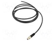 Cable: for sensors/automation; PIN: 3; shielded,with leads; 2m BINDER