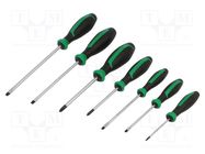 Kit: screwdrivers; Phillips,slot; cardboard packaging; 7pcs. STAHLWILLE