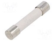 Fuse: fuse; quick blow; 10A; 500VAC; ceramic,cylindrical; 6.3x32mm ESKA