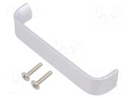 Holder; aluminium; natural; H: 30mm; L: 136mm; W: 25mm; handle GTV Poland