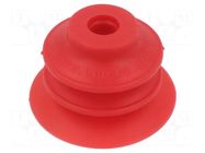 Suction cup; 56mm; 28cm3; Suction cup: silicone VMECA