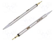 Tip; cutting; 2mm; 421°C; for hot tweezers; 2pcs; SmartHeat® METCAL