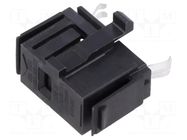 Fuse holder; 5x20mm; snap-fastener; black; Fusedrawer 2; ways: 2 SCHURTER