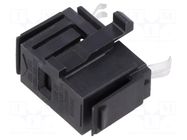 Fuse holder; 5x20mm; snap-fastener; black; Fusedrawer 2; ways: 2 SCHURTER