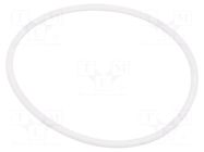 O-ring gasket; silicone; Thk: 3mm; Øint: 70mm; white; -60÷160°C ORING USZCZELNIENIA TECHNICZNE