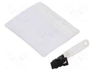 Badge holder; ESD; 10pcs; Features: flexible; horizontal STATICTEC