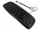 Keyboard; ESD,wired; electrically conductive material; black STATICTEC