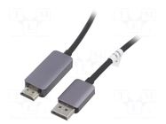 Cable; DisplayPort plug,HDMI plug; DisplayPort 1.4,HDMI 2.1 DIGITUS