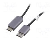 Cable; DisplayPort plug,HDMI plug; DisplayPort 1.4,HDMI 2.1 DIGITUS