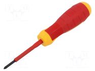 Screwdriver; insulated; Pozidriv®; PZ0; 60mm; 1kVAC; tool steel HÖGERT TECHNIK