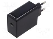 Power supply: switched-mode; mains,plug; 5VDC,; 65W; Plug: EU; 82% Goobay