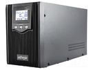 Power supply: UPS; 1.2kW; 2kVA; Uin: 220V; 430x215x145mm; 8000mAh GEMBIRD