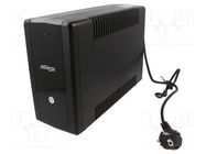 Power supply: UPS; 900W; 1.5kVA; Uin: 162÷295V; 115x320x220mm; 8Ah GEMBIRD