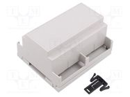 Enclosure: for DIN rail mounting; Y: 90mm; X: 106mm; Z: 58mm; PPO HAMMOND