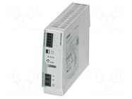Power supply: switching; for DIN rail; 240W; 24VDC; 10A; IP20; 91% PHOENIX CONTACT