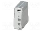 Power supply: switched-mode; for DIN rail; 40W; 5VDC; 8A; IP20 PHOENIX CONTACT