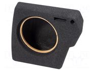 Car loudspeaker enclosure; MDF; black melange; 250mm; VW; 15l BASSER