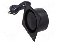 Loudspeaker; horn; 10W; 8Ω; 121x121x70mm; 570÷4400Hz; IP67 VISATON