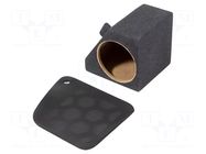 Car loudspeaker enclosure; MDF; black melange; 200m; Audi; 8l BASSER