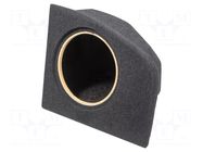 Car loudspeaker enclosure; MDF; black melange; 250mm; BMW; 15l BASSER