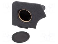 Car loudspeaker enclosure; MDF; black melange; 200mm; Cupra; 8l BASSER