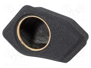 Car loudspeaker enclosure; MDF; black melange; textil; 200mm BASSER