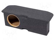 Car loudspeaker enclosure; MDF; black melange; 200mm; 14l BASSER