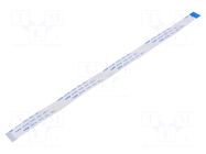 FFC tape; Cores: 20; Tape ph: 0.5mm; L: 228mm; 500mA; 60V; FFC5-TIN GCT