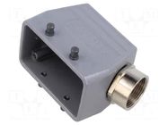 Enclosure for connectors: HDC; size H-B 10; for cable; angled LAPP