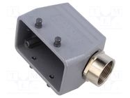 Enclosure for connectors: HDC; size H-B 10; for cable; angled LAPP