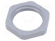 Nut; NPT1"; polyamide; dark grey; Thread: inch,NPT; with flange LAPP
