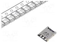 Connector: for cards; Nano SIM; push-pull; SMT; gold flash; PIN: 6 GCT