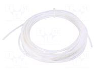 Hose; max.42bar; PTFE; 2mm; white; -70÷260°C PNEUMAT