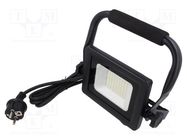 Lamp: LED flood light; 230VAC; 30W; 6400K; CRImin: 80; 2400lm GTV Poland