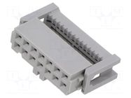 Connector: IDC; plug; female; PIN: 14; 891; 2.5A; IDC; 2.54mm; 2x7 3M