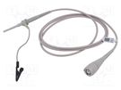 Probe: for oscilloscope; passive; 1.5GHz; 5kΩ; 0.24ns; 1m; 2.2pF CAL TEST