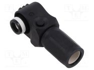 Connector: DC supply; SurLok Plus; female; 5.7mm; PIN: 1; for cable AMPHENOL