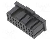 Connector: wire-board; plug; Dynamic D-1200D; female; PIN: 20; 250V TE Connectivity