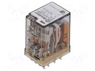 Relay: electromagnetic; 4PDT; 24VAC; Icontacts max: 7A; 7A/250VAC FINDER