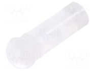 Fiber for LED; Ø3.2mm; L: 5mm; round; Front: convex; straight; IP68 MENTOR