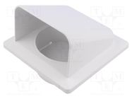 Accessories: ventilation grille; white; Body dim: 140x140x116mm DOSPEL S.A.