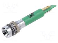Indicator: LED; recessed; green; 230VAC; Ø8mm CML INNOVATIVE TECHNOLOGIES