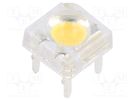 LED Super Flux; 7.62x7.62mm; white warm; 22000÷25000mcd; 33÷38lm OPTOSUPPLY