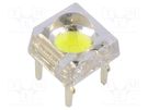 LED Super Flux; 7.62x7.62mm; white cold; 18000÷22000mcd; 25÷28lm OPTOSUPPLY